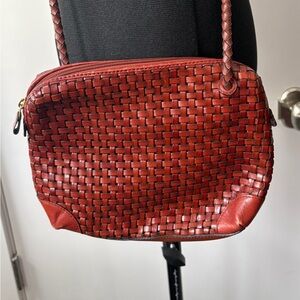Vintage Valerie Stevens Woven Crossbody Bag